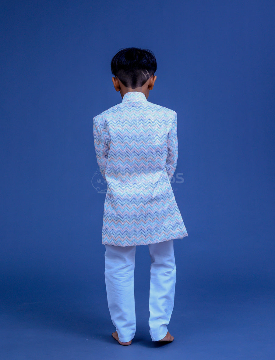 White Sherwani For Boy
