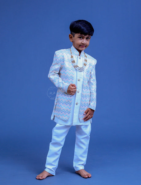 White Sherwani for Boy - Hover Image