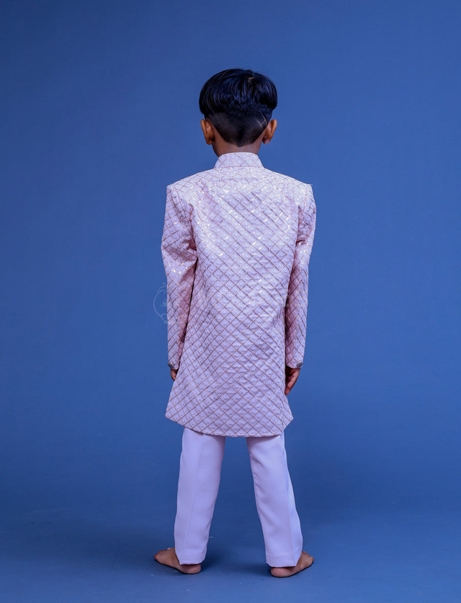 Pink  Sherwani For Boy