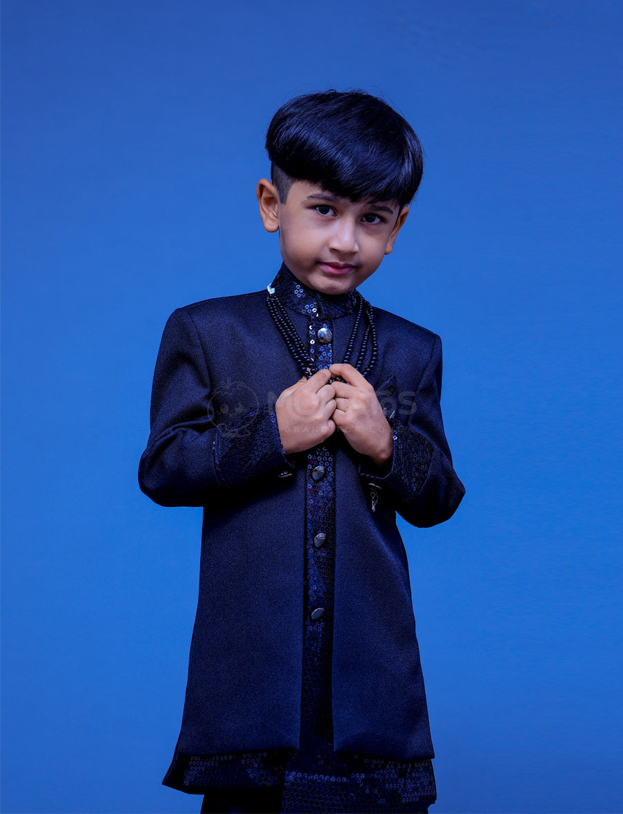 Black Sherwani For Boy