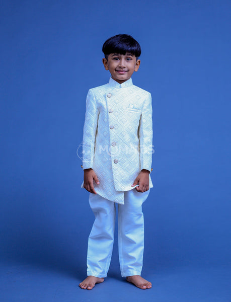 Cream Sherwani For Boy