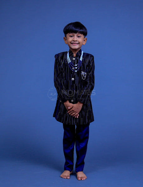 Blue Sherwani For Boy