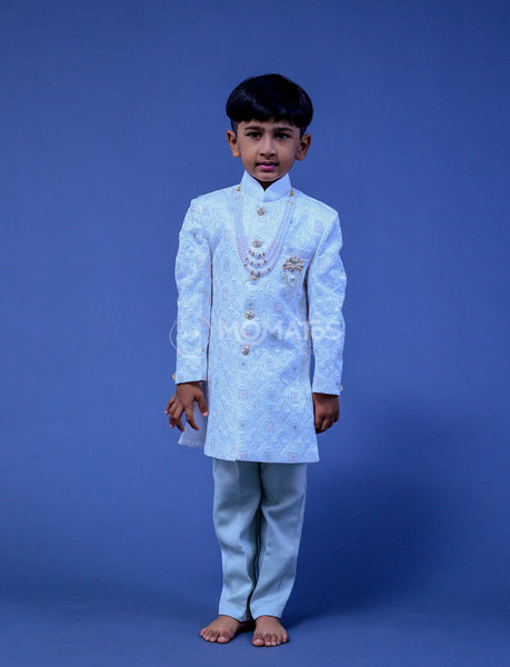 White Sherwani For Boy