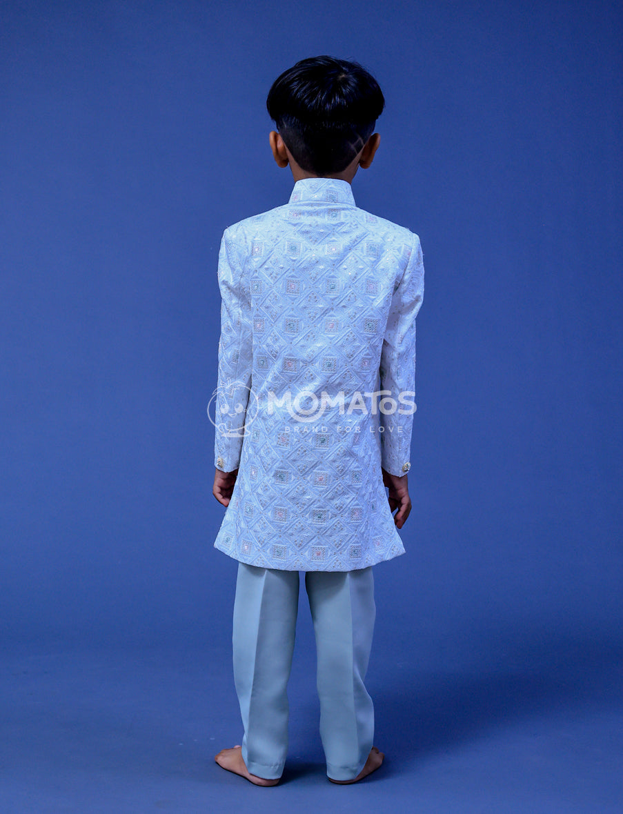 Cream Sherwani For Boy
