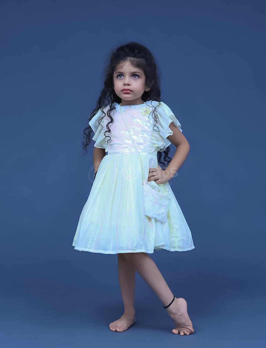 Lemon Frock For Girl, Lemon Frock