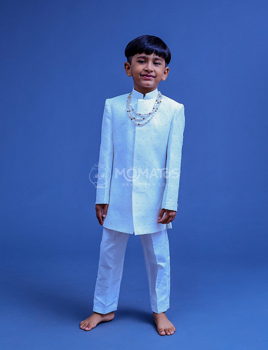 Cream Sherwani For Boy
