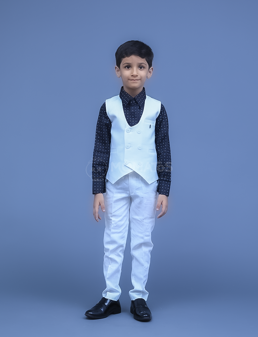 WHITE PARTY WEAR FOR BOY