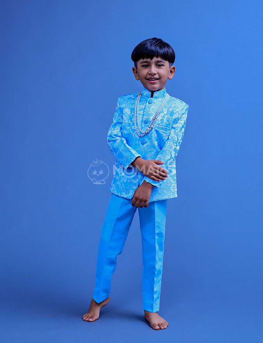 sky blue sherwani, Sky Blue Sherwani For Boy