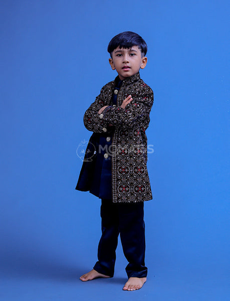 Black Sherwani For Boy