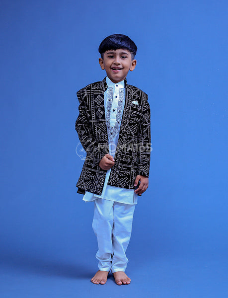 Black Sherwani For Boy