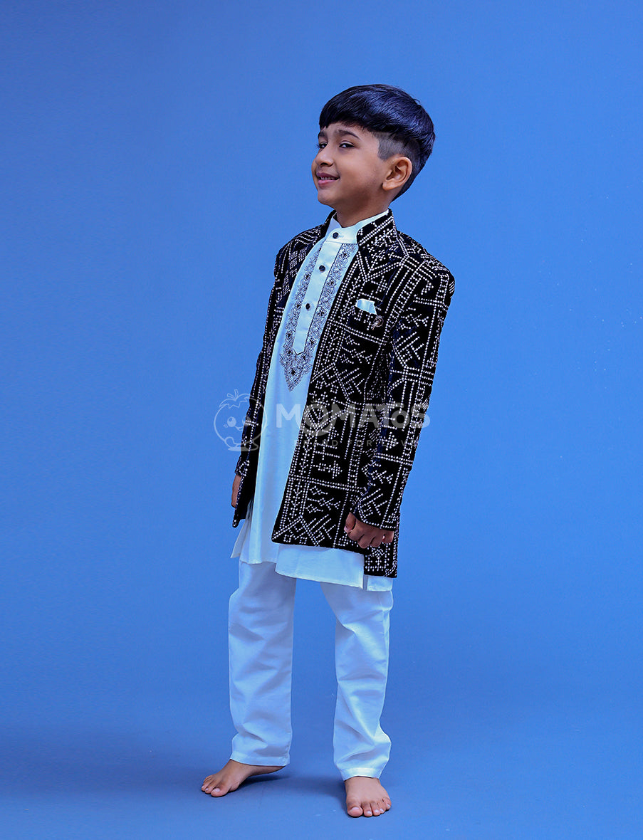 Black Sherwani For Boy