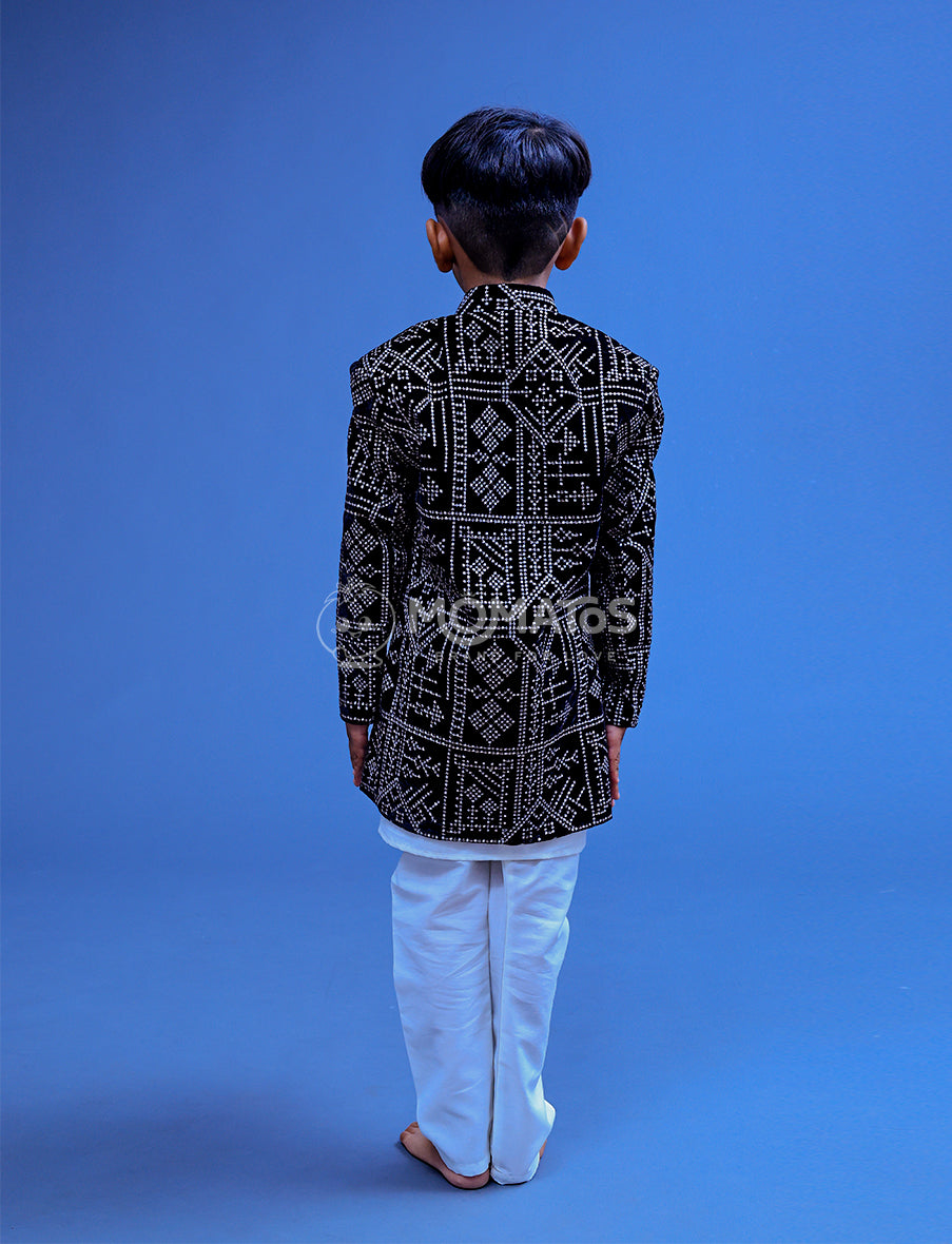 Black Sherwani For Boy