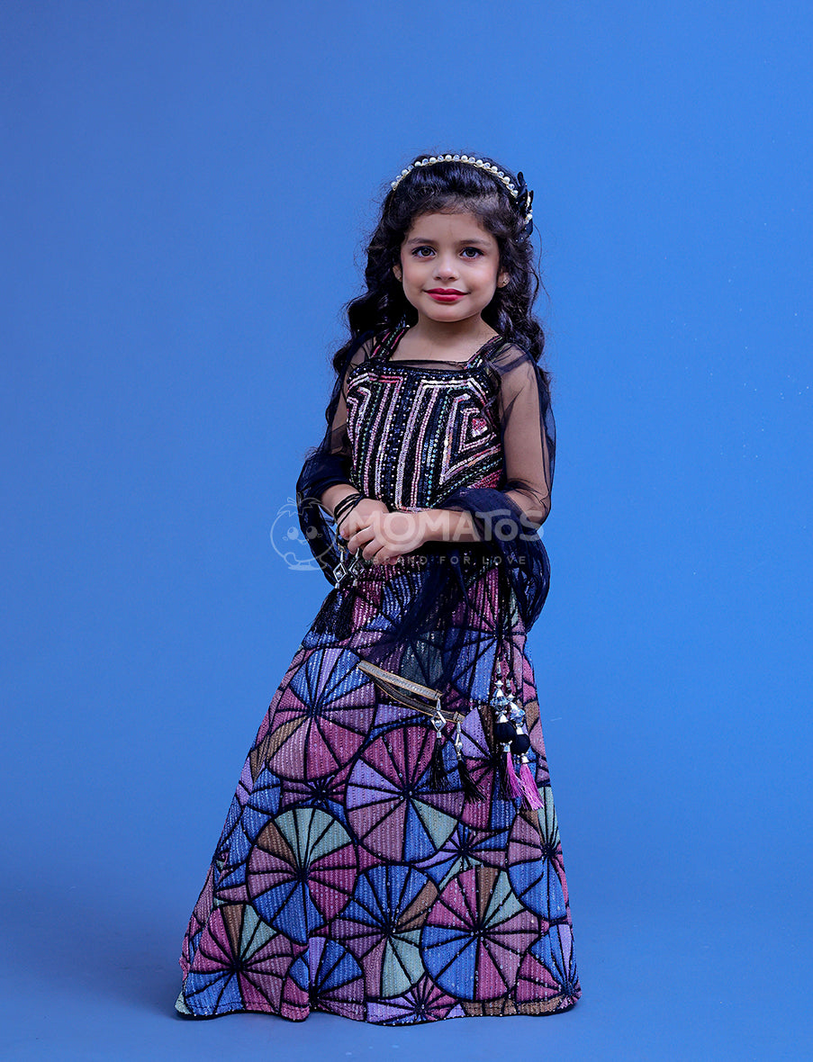 Black Choli set For Girl