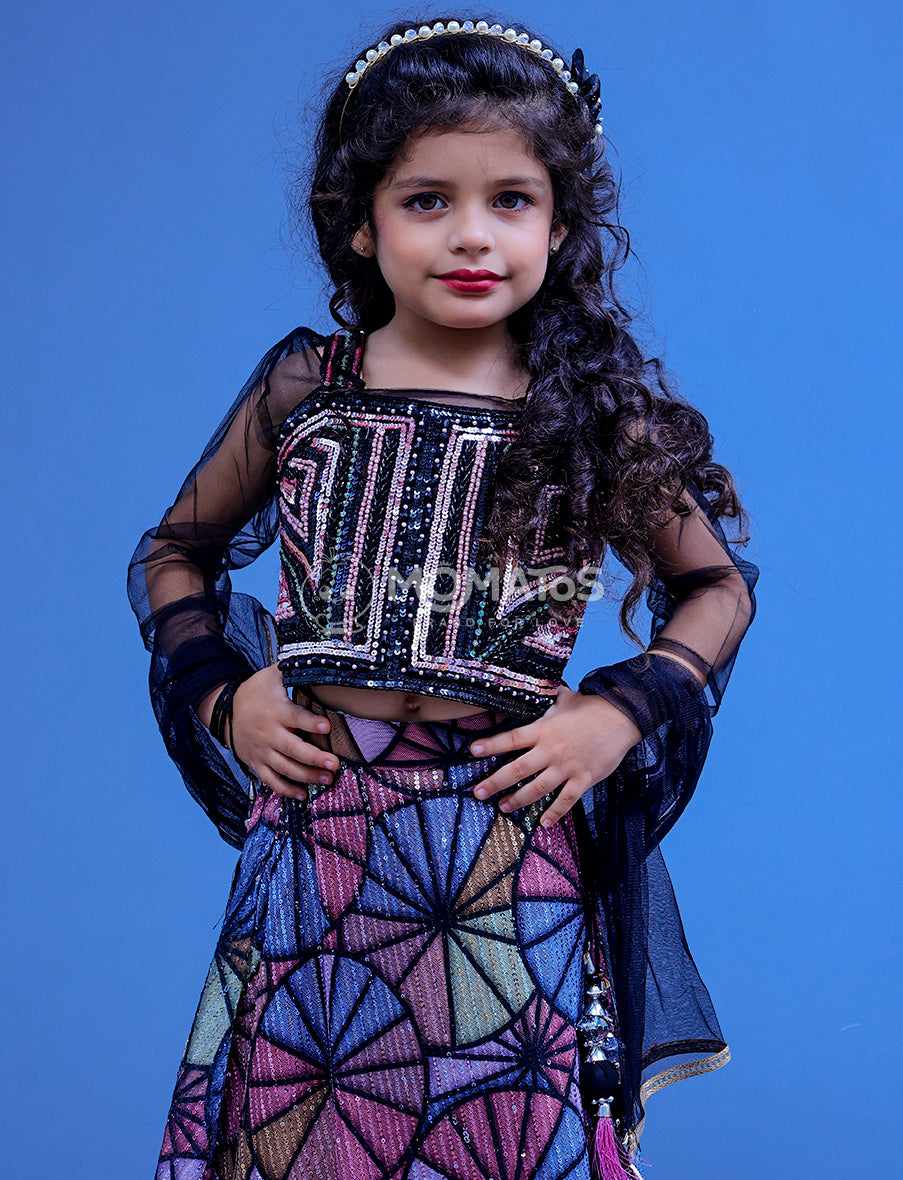 Black Choli set For Girl