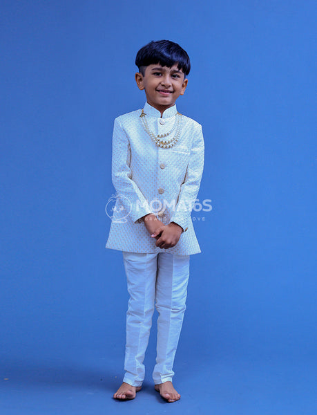 Cream Sherwani For Boy