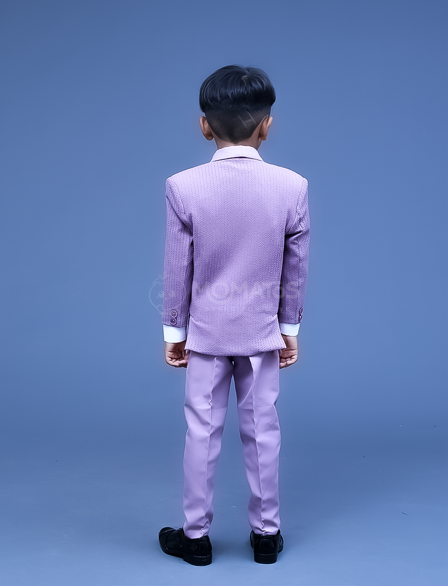 Make a statement with our Purple Suit for boys! 