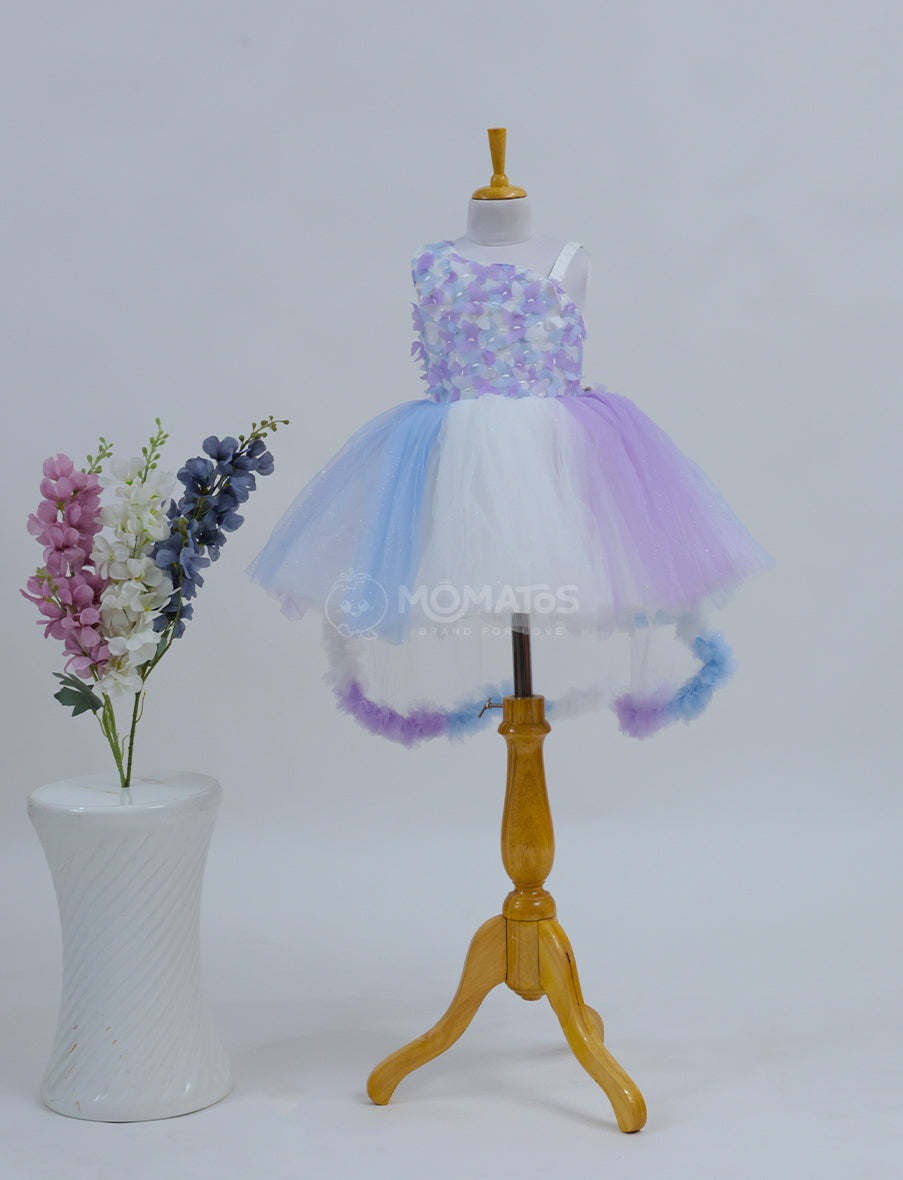 An Elegant Purple Party Dress for Girls