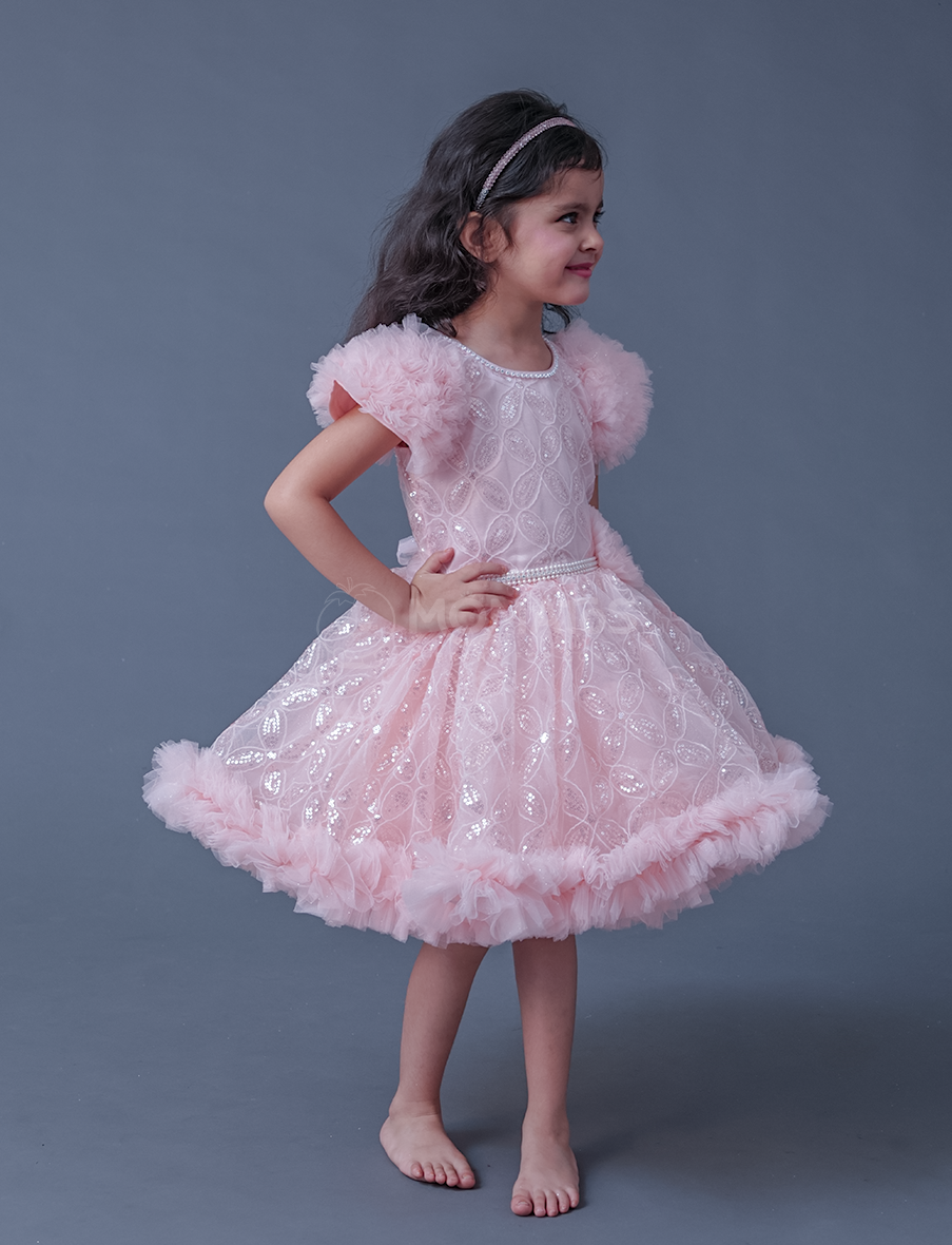 Pink Frock For Girl Momatos