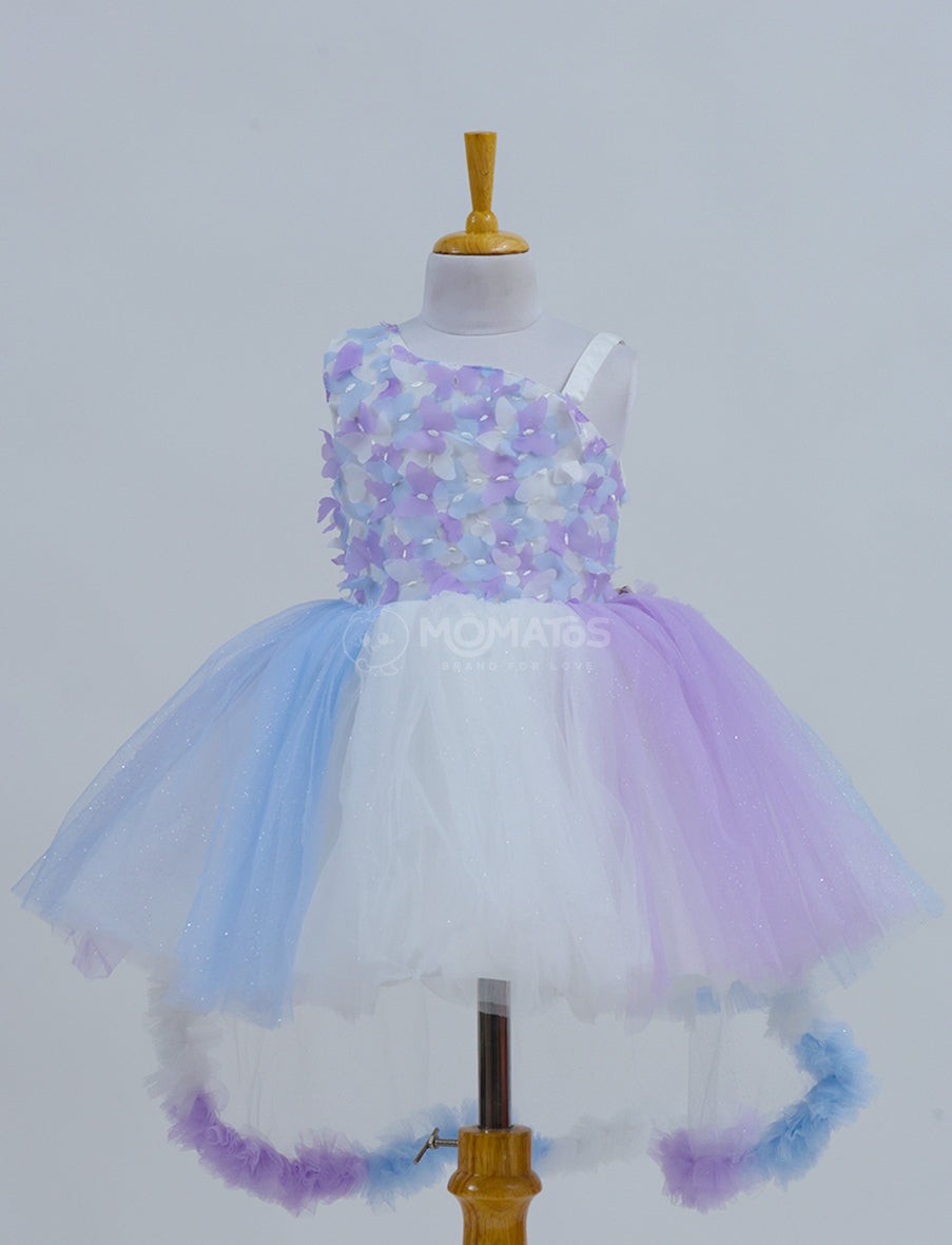 An Elegant Purple Party Dress for Girls