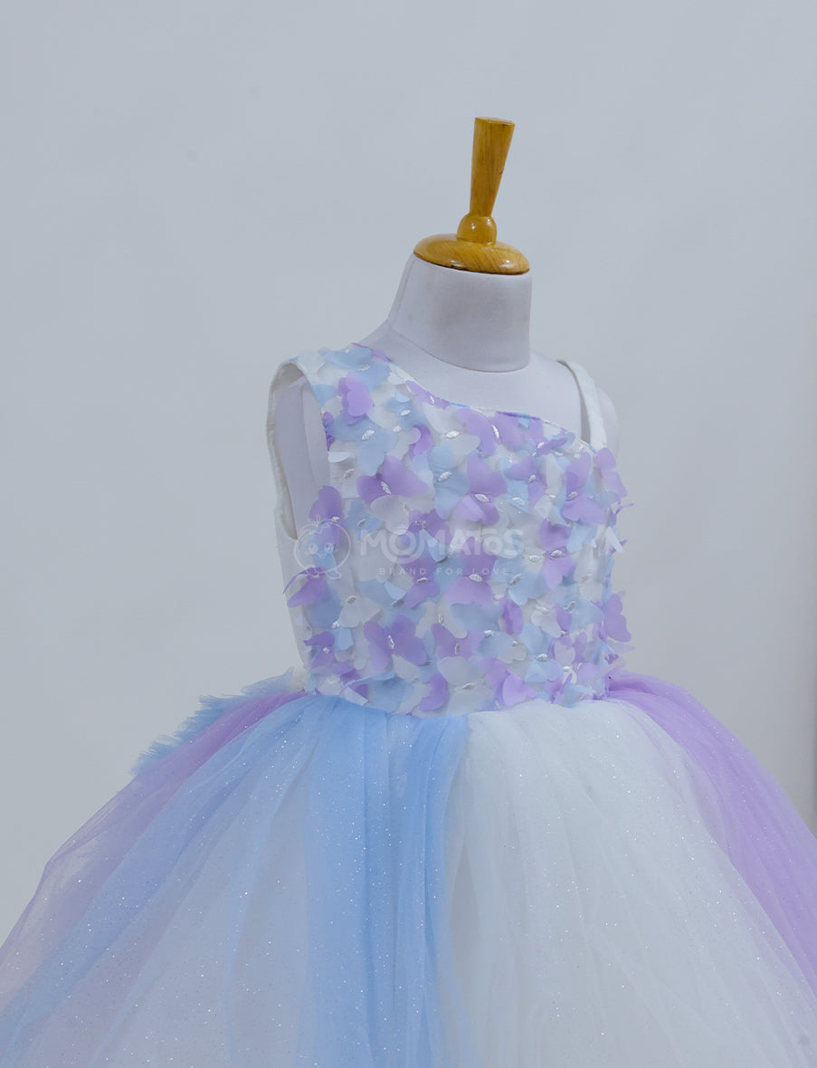 An Elegant Purple Party Dress for Girls