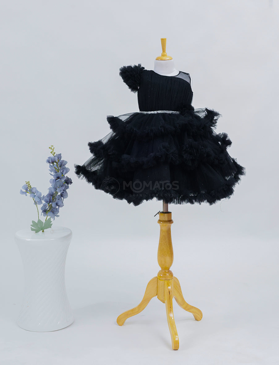 A Classic Tulle Layered Frock for Girls