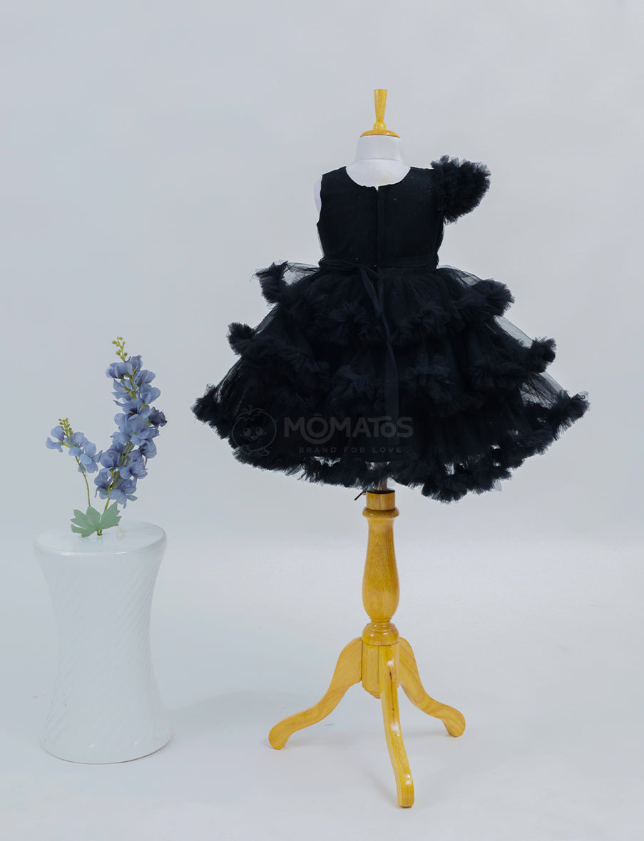 A Classic Tulle Layered Frock for Girls