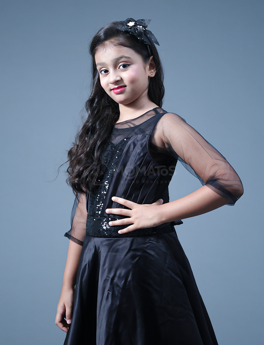 Black Gown For Girl