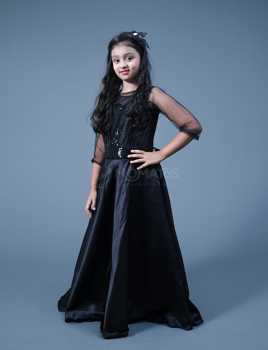 Black Gown For Girl