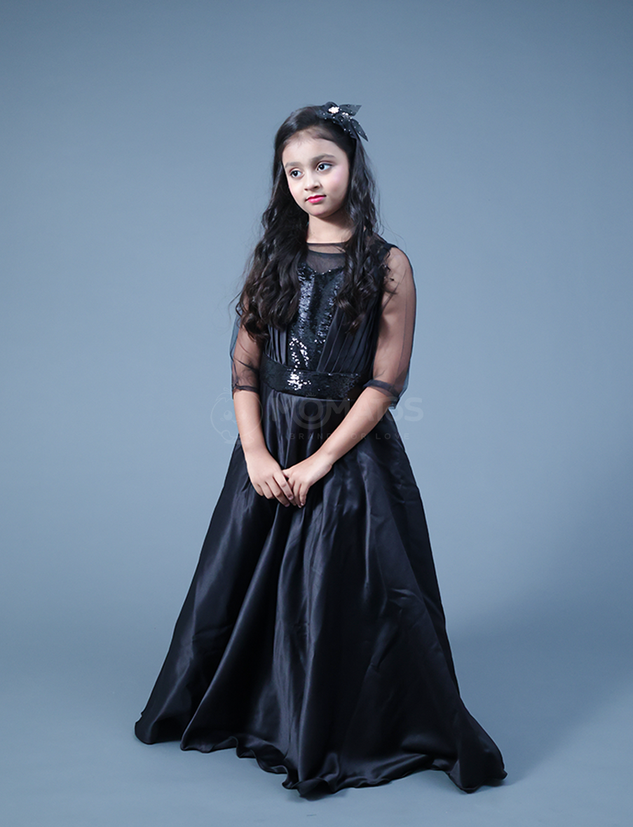 Black Gown For Girl