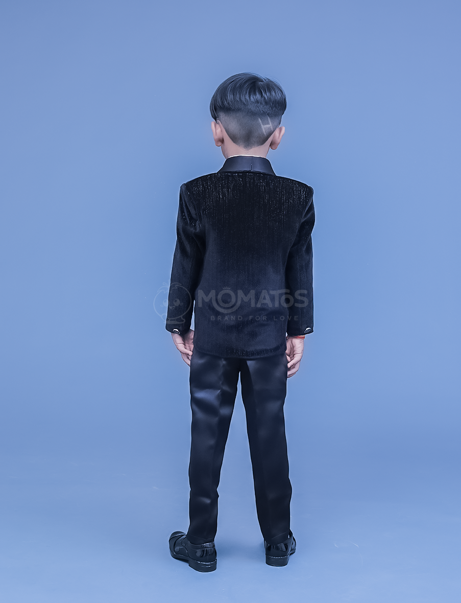 Elevate his style with our Black Suit for boys! 