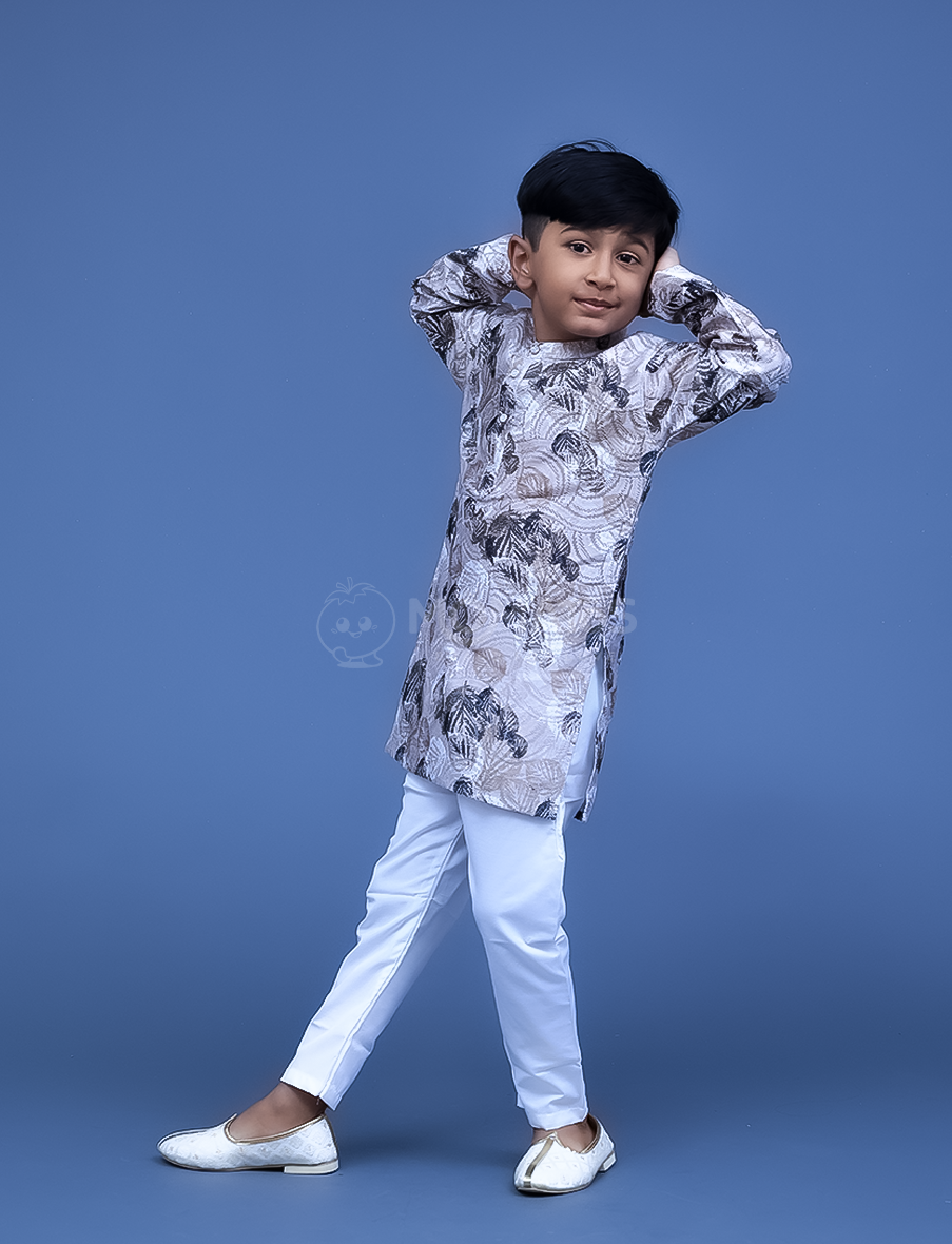 Fawn 2 pc Kurta-pyjama