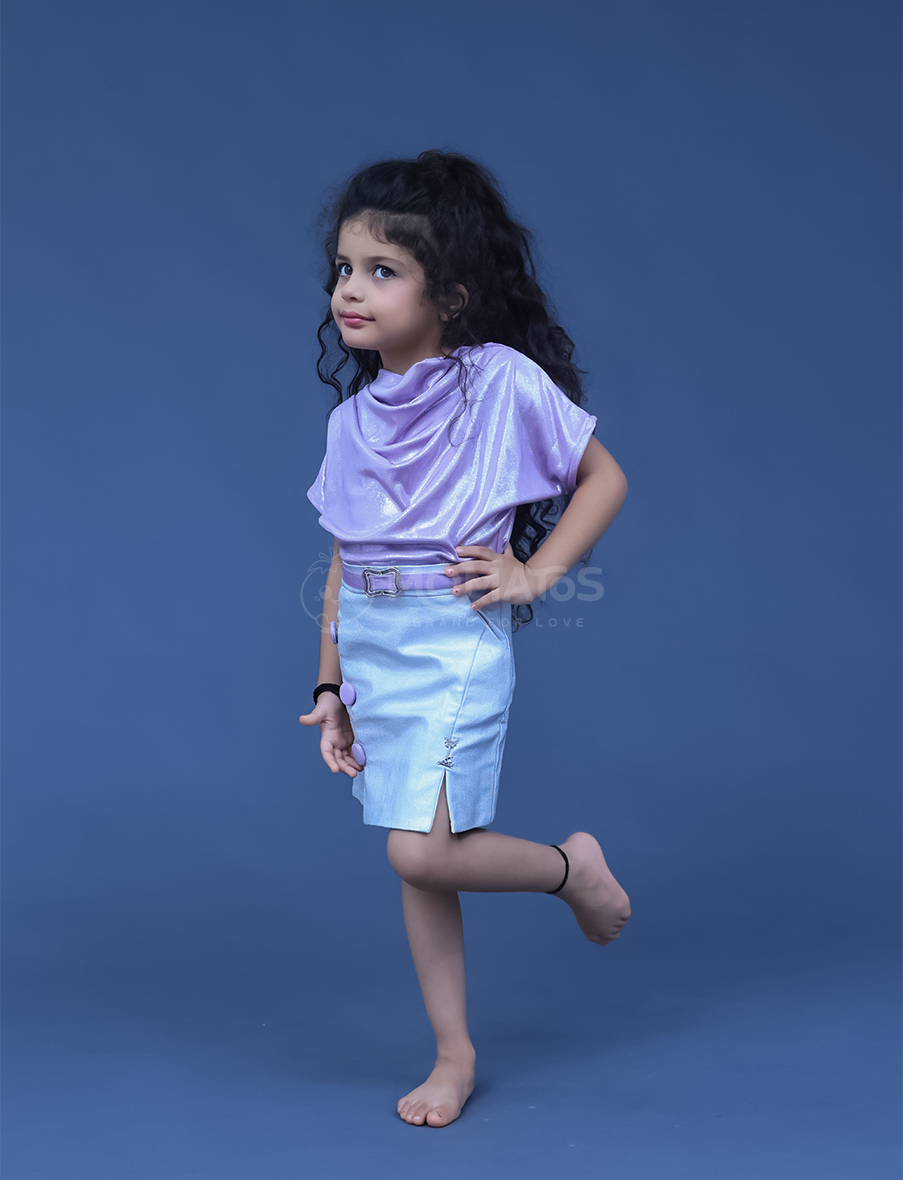 Purple midi for girl, Purple midi