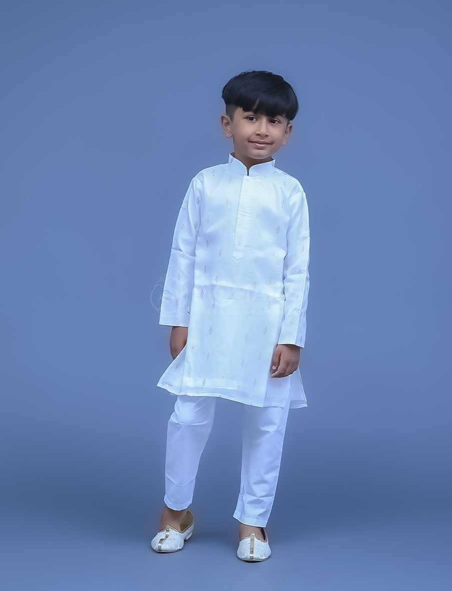 White kurta pyjama