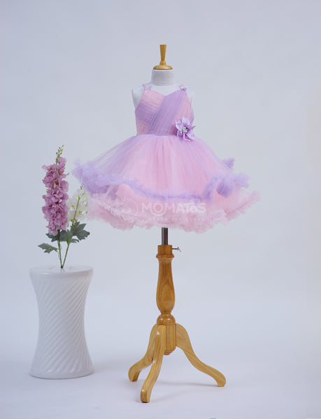 A Charming Purple Party Dress for Girls