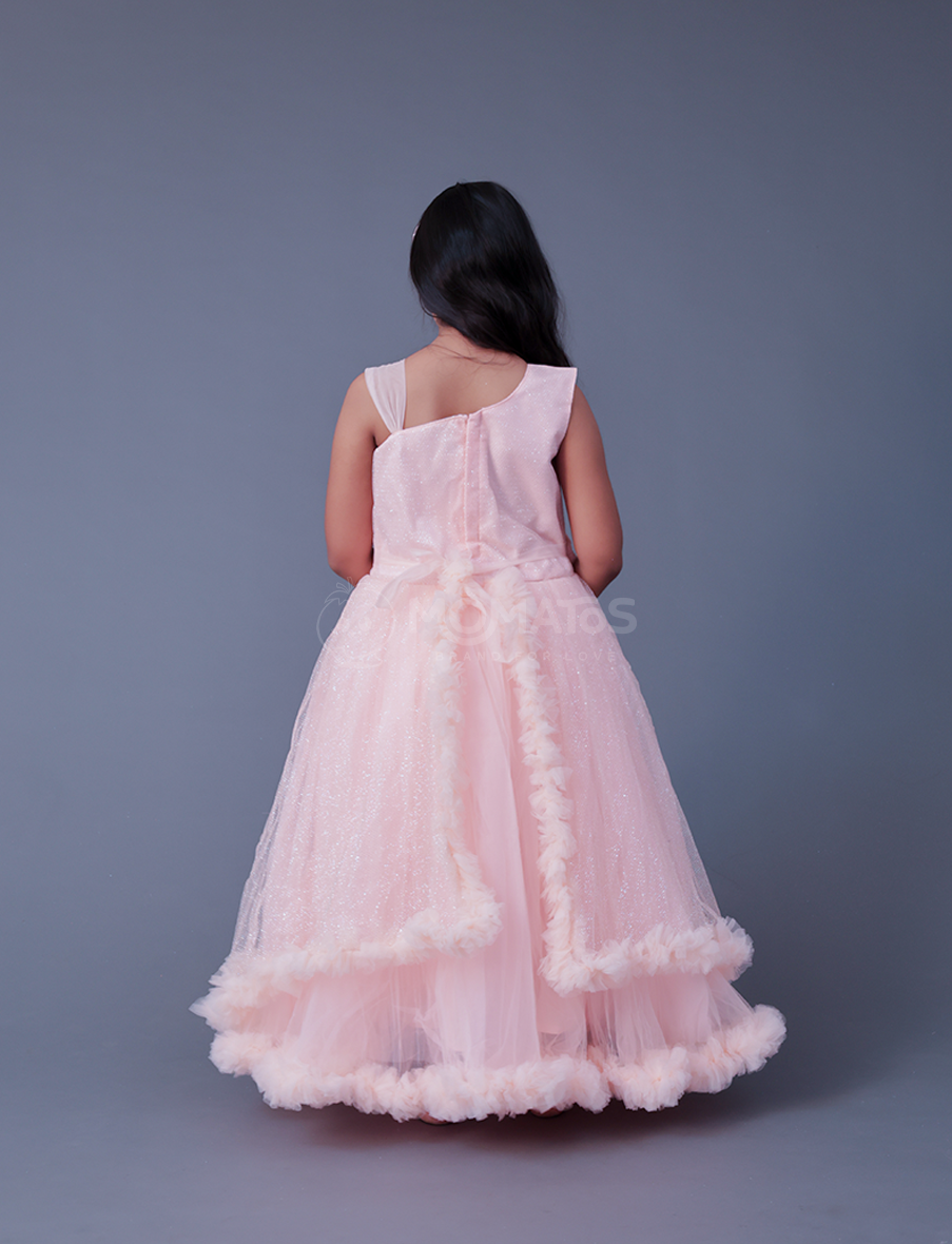 Peach Gown For Girl