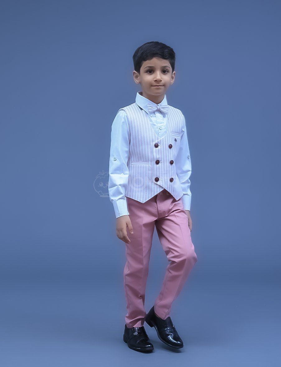 Pink Party Wear Set For Boy
