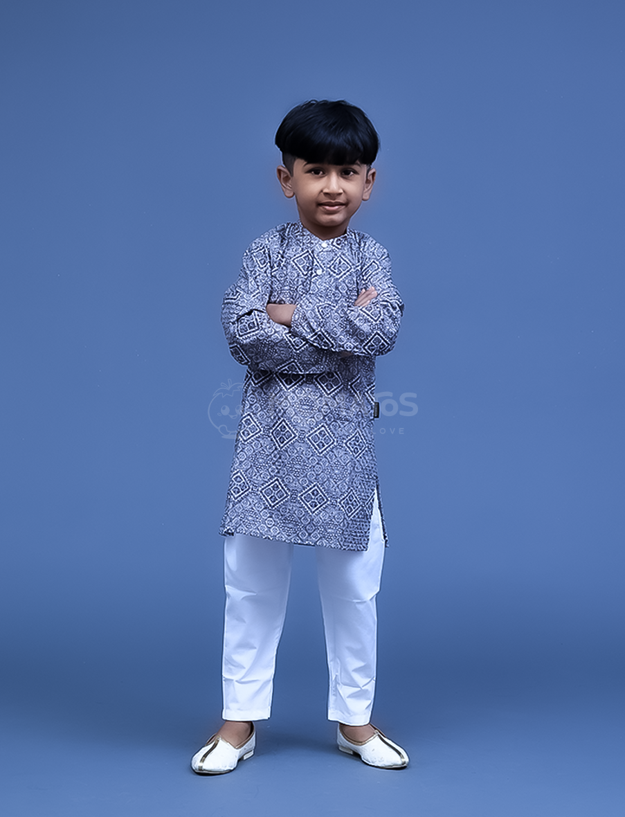 Green 2pc Kurta Pyjama
