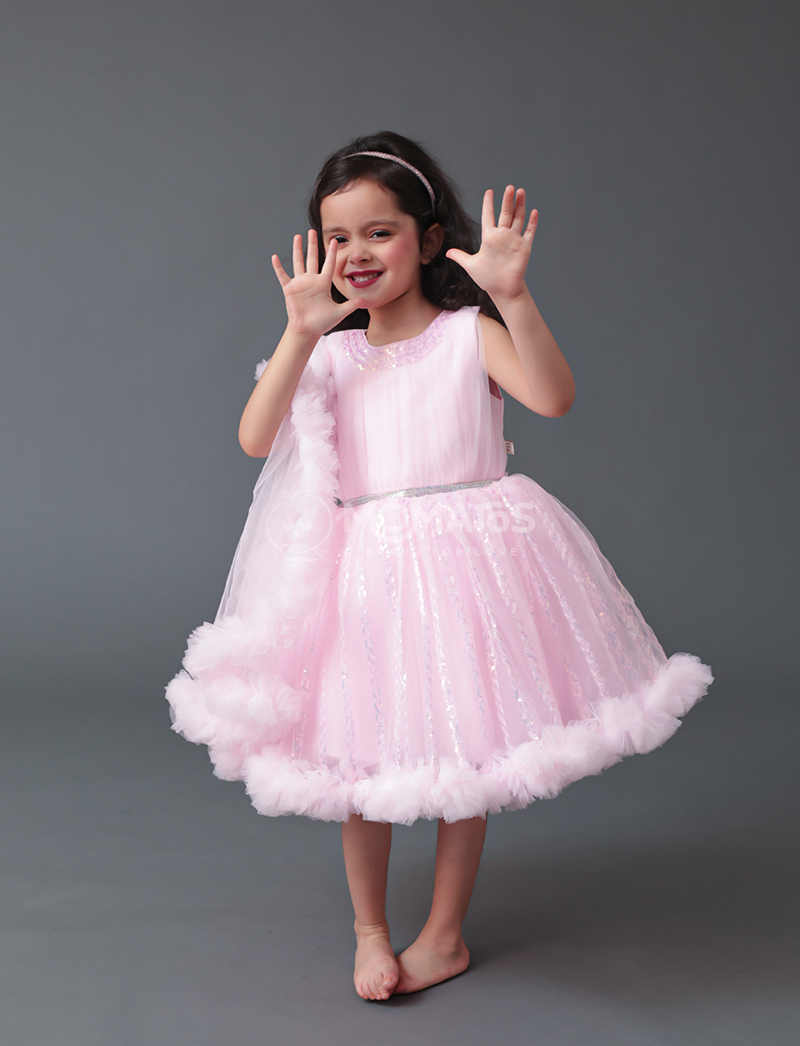 Pink frock for girl