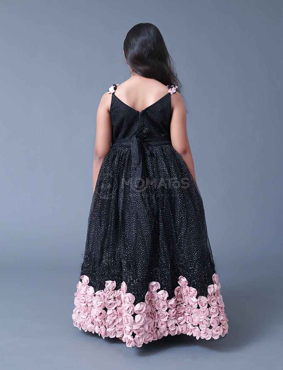 Peach Party Wear Gown