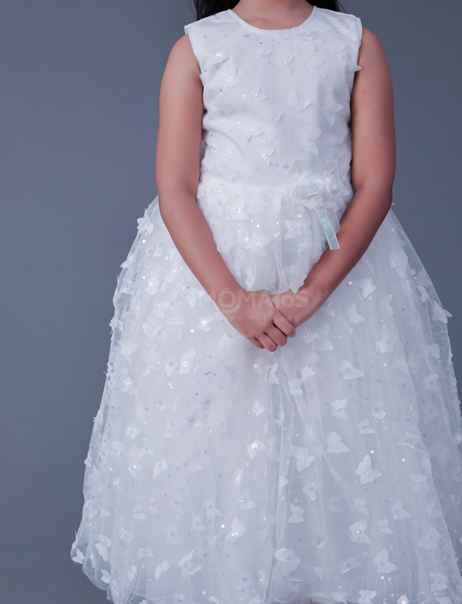 White Gown For Girl