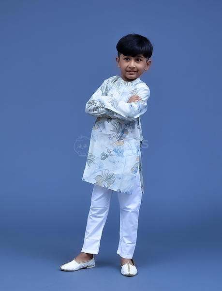 GREEN KURTA PAYJAMA FOR BOY - Hover Image