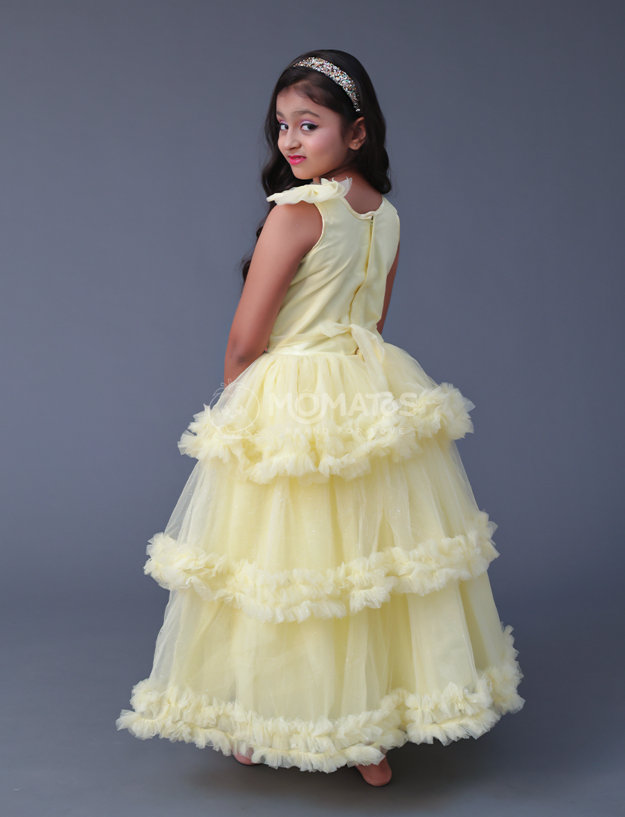 Lemon Gown For Girl