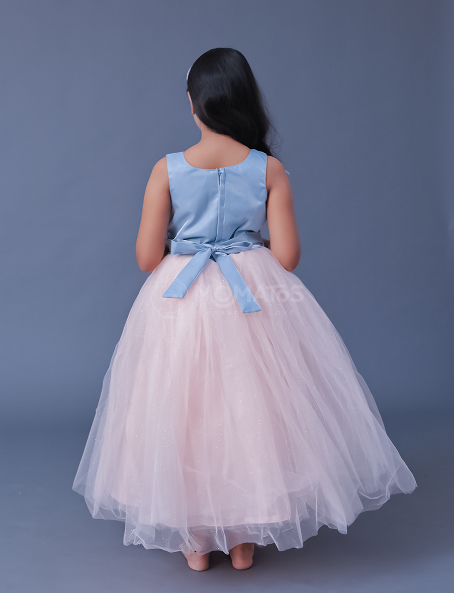 Peach Gown For Girl