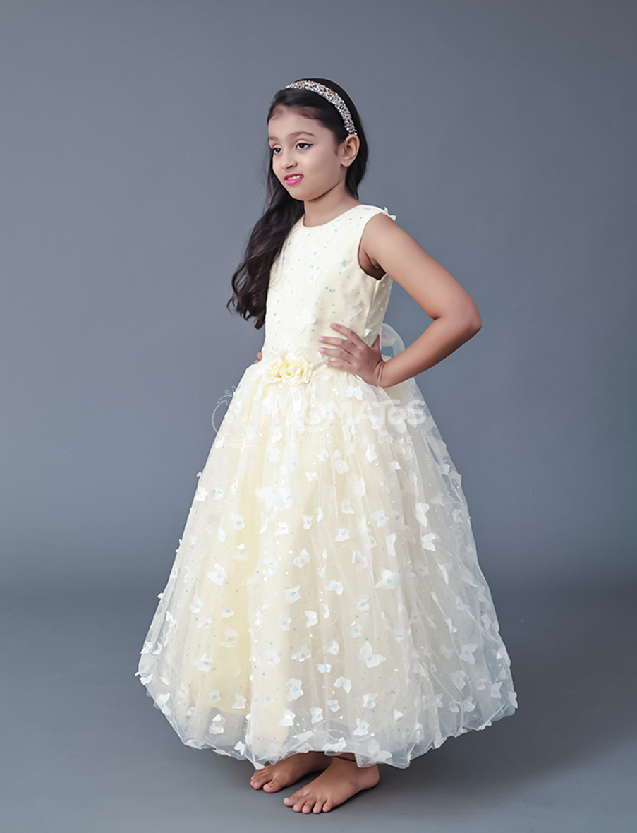 Lemon Gown For Girl