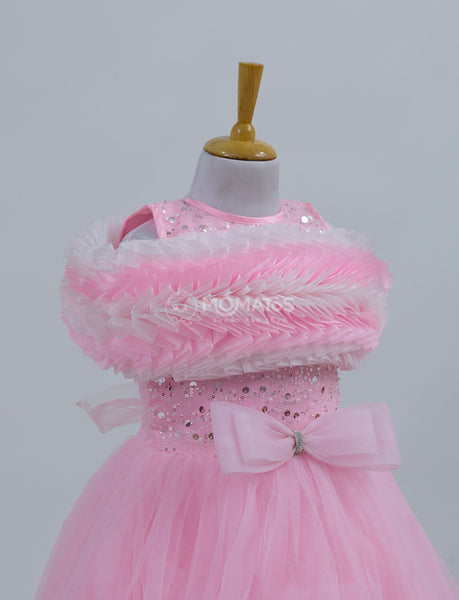 A Pink Color Frock for Girls - Hover Image