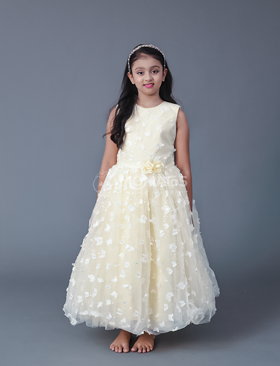 Lemon Gown For Girl