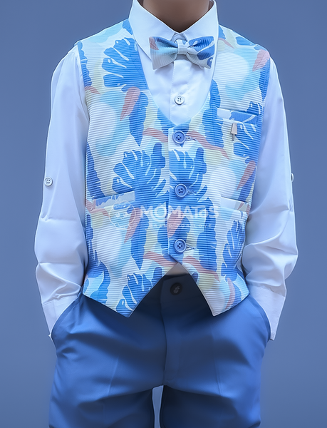 SKY BLUE PARTY WEAR SET FOR BOY - Tertiary Image