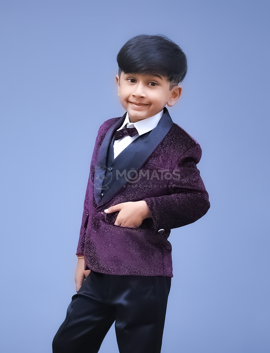 Suit for boy , Purple suit dress
