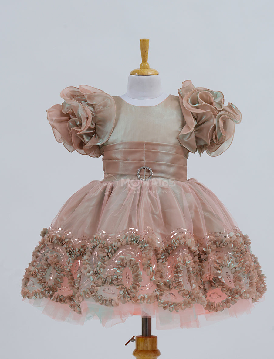 A Stunning Fawn Frock for Girls