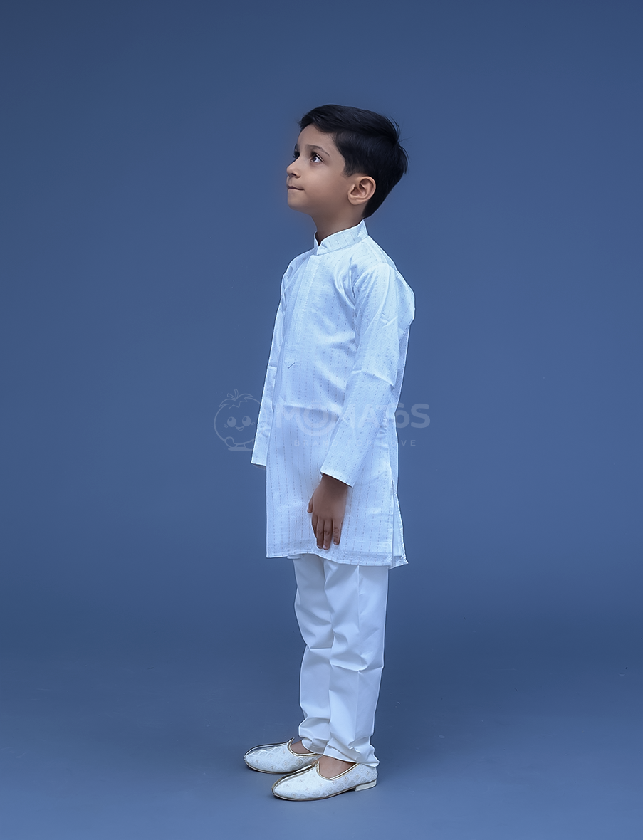 White kurta pyjama